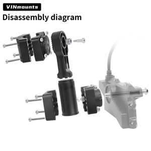 VINmounts Live Sonar Mount Compatible with LVS34 Multi Mode Real Time Fish Finder <b>Bracket</b> 360 Rotatable Kayak Boat Ice Fishing - Product Image 3