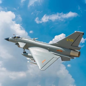 Avión de Combate <span class=keywords><strong>RC</strong></span> FMS EDF Jet 64mm J-10 Reflex V3 PNP con Ventilador de 12 Aspas, Alerón Canard y Ala Delta para una Experiencia de Vuelo Realista - Product Image 2