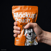 Sachet Doypack Personnalisé Imprimé en Héliogravure, Qualité Alimentaire, pour Aliments pour Animaux (Chats & Chiens), Refermable