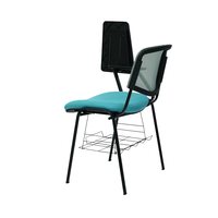Chaise d'étudiant pour conférence universitaire avec tablette d'écriture et table pliable, chaise de formation pour conférence
