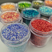 Epoksi reçine tumbler noel süslemeleri için toplu yanardöner glitter polyester yüksek sparkle kozmetik pırıltılar