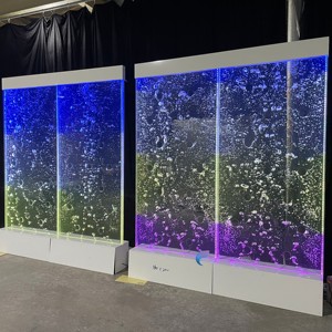 Divisor de ambientes con pared de burbujas de agua personalizada con luces y pantallas LED con control remoto - Product Image 3