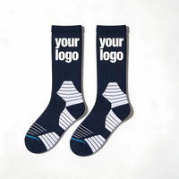 Chaussettes de compression de basketball Pro Elite automne, personnalisables avec lettres, pour jeunes, pour les matchs sur terrain, antidérapantes, avec support de talon durable en silicone