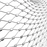 Clôture de protection tissée en acier inoxydable nouveau 304 316 7*7 câble métallique Flexible Cage à oiseaux câble protégeant la maille de sécurité