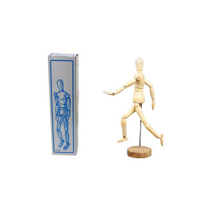 Maniquí de madera ajustable de 5,5 pulgadas, suministro de arte al por mayor de fábrica para artista, figura humana, dibujo, soporte de Maniquí de madera - Product Image 6