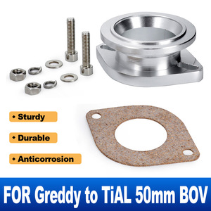 Adaptador de válvula de descarga con brida de 50 mm de aleación de aluminio para actualización de tipo S/RS a HKS - Product Image 4