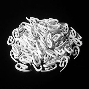 Eco-friendly Good Quality POM S Fold Curtain White Hook - Product Image 4