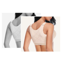4011 femmes grande taille bande de soutien du sein fermeture avant soutien-gorge correcteur Push up Yoga Sport gilet post chirurgie Posture correcteur soutien-gorge