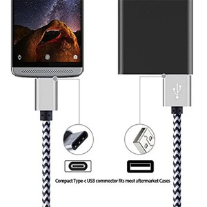 Type C Nylon Braided Charging <b>Cable</b> 1M 2M 3M Universal For Mobile Phone - Product Image 3