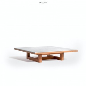 Salvatori Span tavolino interno durevole in metallo e legno mobili da soggiorno con stile di Design europeo per uso ufficio a casa - Product Image 2