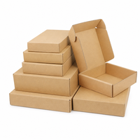 Boîtes d'expédition en papier kraft ondulé écologiques, logo personnalisé imprimé, emballage OEM pour la livraison de commerce électronique, vente en gros