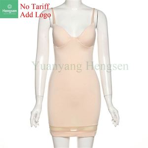 Của phụ nữ hộp đêm thời trang Tank Top thấp-cắt lưới nối sexy hip Dress - Product Image 2