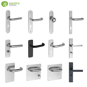 OEM Factory Customized High Quality Stainless Steel 304 Door Handle Lever Handle With Back Plate - Product Image 1