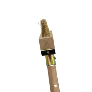 Grattoir en fil d'acier inoxydable personnalisable OEM, qualité industrielle/DIY, manche en bois, prix compétitif, pour le désherbage et le nettoyage - Product Image 2