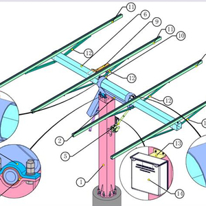 ZRD Hot Bán Tự Động Năng Lượng Mặt Trời Sun Tracker Dual Axis Hệ Thống Theo Dõi IP66 Thiết Kế Điện Tuyết Mô-đun Vật Liệu Bình Thường Nguồn Gốc Bracket - Product Image 1