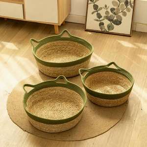 Katzen-Nest aus Weide, Ganzjahres-Nestmatte, Integriertes Kratzbrett und Haustierbett, Katzenzubehör - Product Image 3