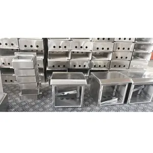 UL IP66 Ne4x Produsen Perangkat Stainless Steel, Kotak Distribusi Listrik Logam Tahan Air Luar Ruangan Kustom 3Mm