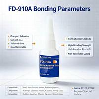 Colle adhésive FD-910A à prise rapide et à séchage instantané 502 pour usage industriel, lie le métal, le caoutchouc, le plastique, le bois, le verre