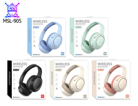 Casque sans fil Bluetooth 5.3 avec carte TF, casque supra-auriculaire, longue durée de vie de la batterie, casque sans fil avec microphone