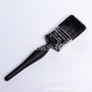 Brocha plana para pintar con mango de plástico, cerdas de cerdo, 50 mm, negra, origen Zhenjiang, herramienta de pintura - Product Image 5