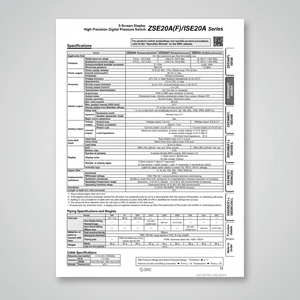 SMC Pneumatics Digital <b>Pressure</b> <b>Switch</b> Model ZSE20A-X-M5-J - Product Image 1