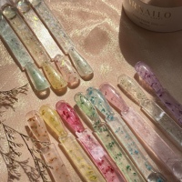 ARNAILO Gel UV Constructeur d'ongles à faible chaleur, écologique, avec paillettes opalescentes et fleurs séchées, sans TPO ni HEMA, pour usage professionnel OEM, 12 couleurs