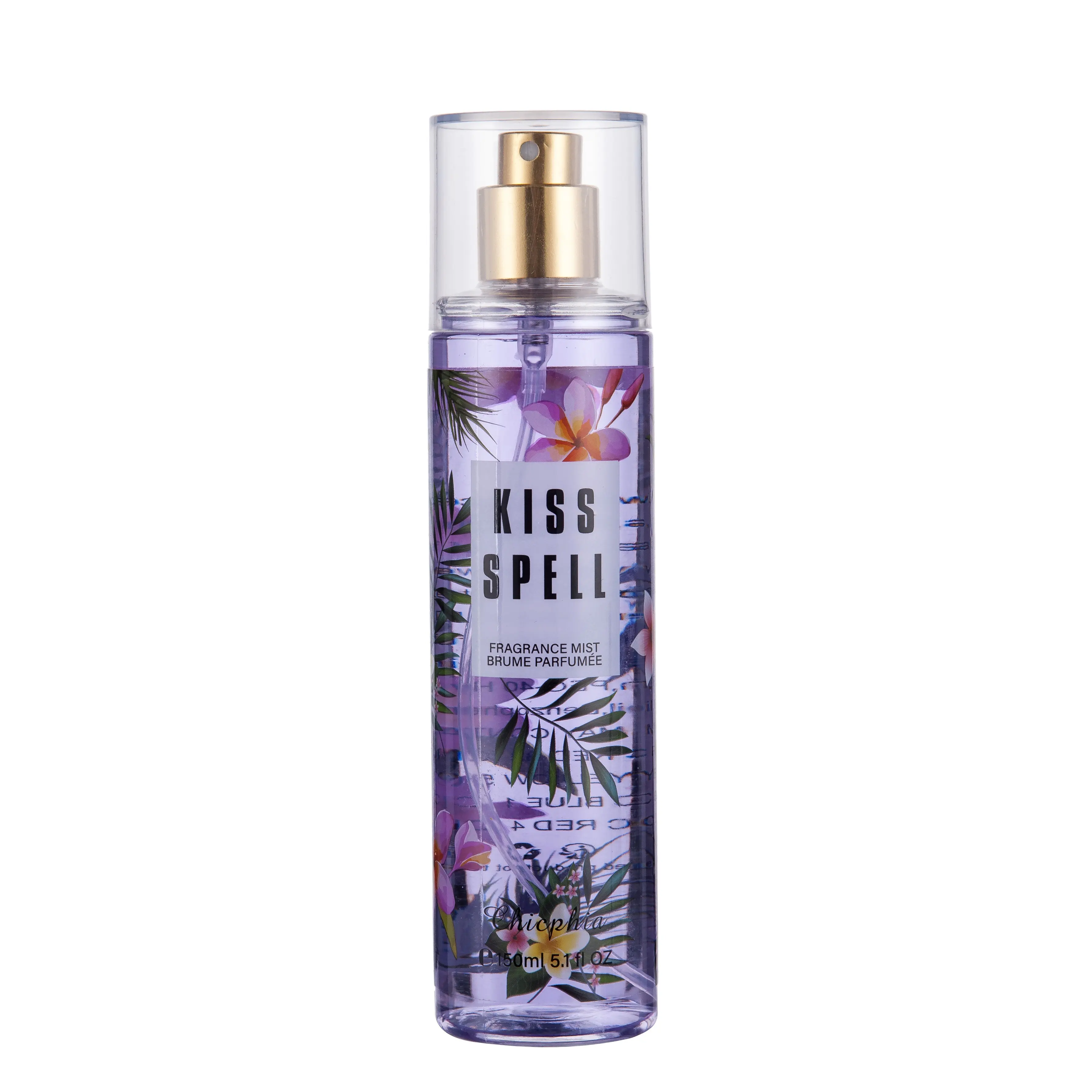 Marque privée de marque OEM 150ml Kiss Spell Parfum Body Mist Spray pour femme