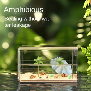 Wholesale Reptile Terrarium Acrylic Terrarium Cage Horned Frog <strong>Snake</strong> Cage Turtle Tank Anti - Escape Reptile <strong>Enclosure</strong> Box