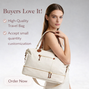 Luxury Travel Duffle Bag Custom Fashion <b>Heavy</b> <b>Duty</b> Foldable Weekender Multi-Functional Dry Wet Separation Nylon <b>Zipper</b> Oxford - Product Image 1