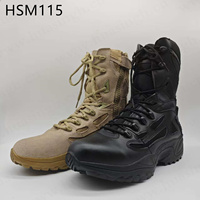 Bottes de combat classiques LXG, 4/8 pouces, avec système de soutien, populaires en Israël, en cuir, avec fermeture auto-agrippante, équipement tactique, bottes HSM115