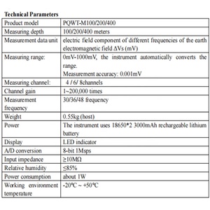 Instrument de détection d'eau multifonctionnel, détecteur d'eau souterraine pour les terres agricoles et la construction - Product Image 5