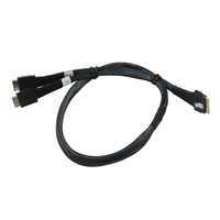 Mini câble sas SFF-8654 8I 74Pin à double SFF-8611 4i SAS câble serveur disque dur adaptateur de données câble de stockage de données station de travail
