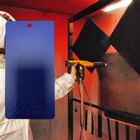 Revêtement en poudre époxy thermodurcissable à texture spéciale sable bleu foncé RAL, personnalisé OEM, pour application industrielle