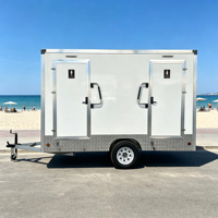 Remorque Toilettes Mobiles de Luxe Personnalisée Haut de Gamme – Cabine Sanitaire Portable Spacieuse à Panneaux Sandwich pour Lavage des Mains en Extérieur