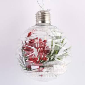 Nouvelles Boules de Noël Artificielles en Plastique Transparentes Remplissables Couleurs Personnalisables pour Fêtes de Noël et Mariages - Product Image 3