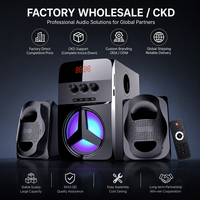 Sistema de Altavoces Multimedia 2.1 con Subwoofer y Sonido Envolvente para Cine en Casa, Sistema de Karaoke para Cine en Casa