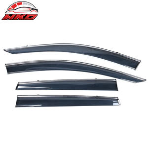 Viseras para Ventanas de Honda CRV 17-22 con Acabado Cromado, Juego de 4 Piezas de Policarbonato, Protección para Ventanas Laterales de Puertas de Automóvil - Product Image 1