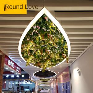 Plante verte artificielle en soie, décoration <span class=keywords><strong>de</strong></span> plafond, paysage doux, fleurs artificielles pour mariage, sensation hydratante - Product Image 3