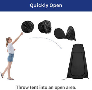 Carpa de Ducha Exterior Resistente a los Rayos UV para las Cuatro Estaciones, <span class=keywords><strong>Precio</strong></span> de Fábrica, OEM/ODM, Fácil de Abrir, Portátil, para Campamento y Senderismo, para Adultos y Niños - Product Image 3