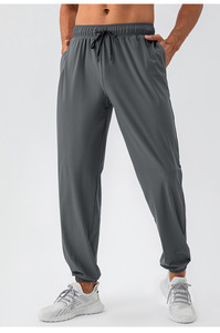 Pantalones Deportivos LULU para Hombre, de Nailon, Frescos y Cómodos, de Corte Holgado, Color Limón, de Secado Rápido, Elásticos, para Actividades al Aire Libre, Correr y Hacer Ejercicio - Product Image 2
