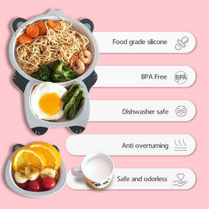 Ensemble de vaisselle 5 pièces en Fiber de <span class=keywords><strong>bambou</strong></span> pour enfants, Design imprimé personnalisé - Product Image 5