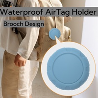 Étui de support d'étiquette d'air étanche anti-perte pour enfants pour Apple Airtag, étui de traqueur GPS caché en silicone avec broche
