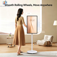Afficheur numérique intelligent Bolan de 32 pouces, écran tactile 10 points, système d'exploitation Android, point d'accès Wi-Fi intégré, CMS intégré, portable pour une utilisation en intérieur/extérieur