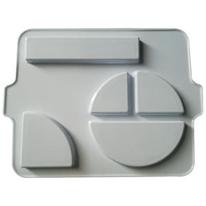 จานแบ่ง 5 ช่องสำหรับมังสวิรัติ  แบบเมลามีน  สำหรับเด็กและผู้ใหญ่ - Product Image 2