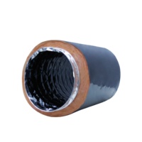 Gaine d'air flexible en aluminium haute température, gaine acoustique isolée