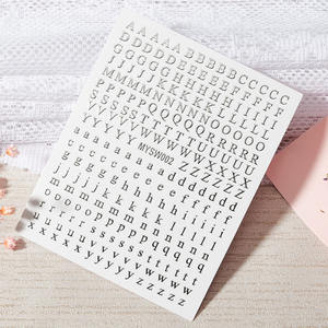 Nouveau <span class=keywords><strong>romain</strong></span> 26 anglais <span class=keywords><strong>Alphabet</strong></span> numéro 3D auto-adhésif Nail Art autocollant autocollant mot petite lettre ongles tatouages décalcomanie autocollants - Product Image 6