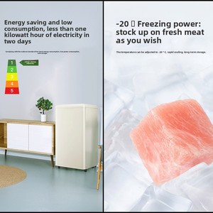 Холодильник Jinsong BD-60R, полностью морозильный, ретро-дизайн, малогабаритный, бытовой, белый, 60 л, с автоматической разморозкой - Product Image 3