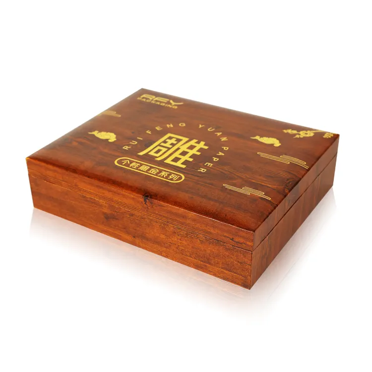 Kunden spezifische Holz Bambus Luxus Tee Geschenk box Modernes neuartiges Design Pappkartons für Tee Verpackung Blooming Tea Geschenk box