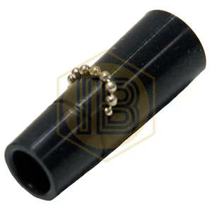 Tappo per rubinetto in silicone nero con catena - Product Image 1