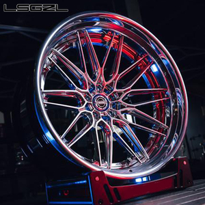 <span class=keywords><strong>Jantes</strong></span> Sport Concaves Chromées Forgées OEM <span class=keywords><strong>17</strong></span> 19 20 21 22 <span class=keywords><strong>Pouces</strong></span> à Bord Profond pour Voitures de Luxe AUDI Tesla BMW Urus - Product Image 1
